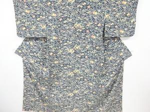 鶴に松竹梅模様小紋着物